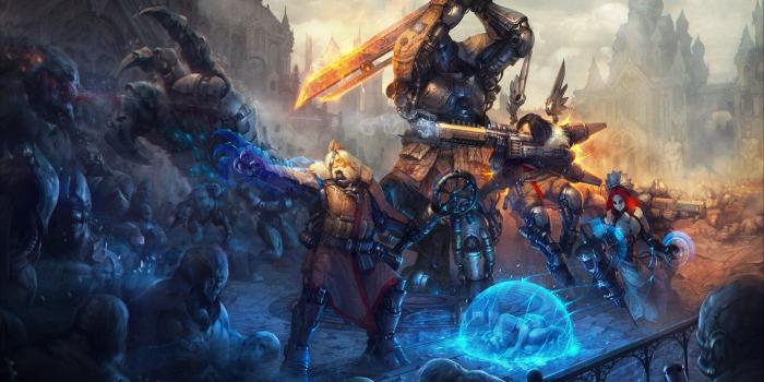 1920x1200 Sci Fi Battle Wallpaper Desktop #PfX | Fantasy art warrior