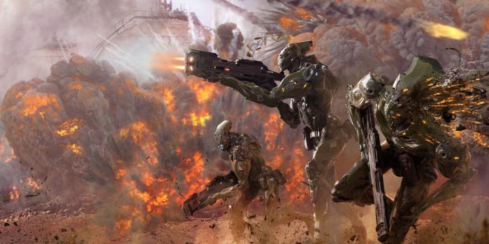 2498x1379 Science Fiction, Army, War, Explosion wallpaper | military