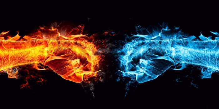 1920x1080 Blue And Red Fire Wallpapers