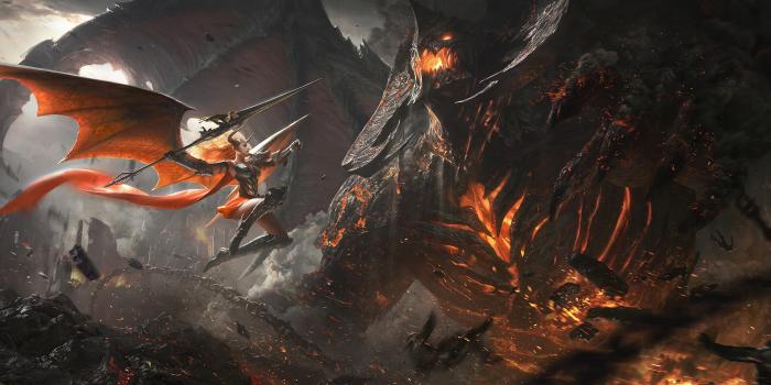 3840x2160 Demon Epic Battle HD wallpaper download