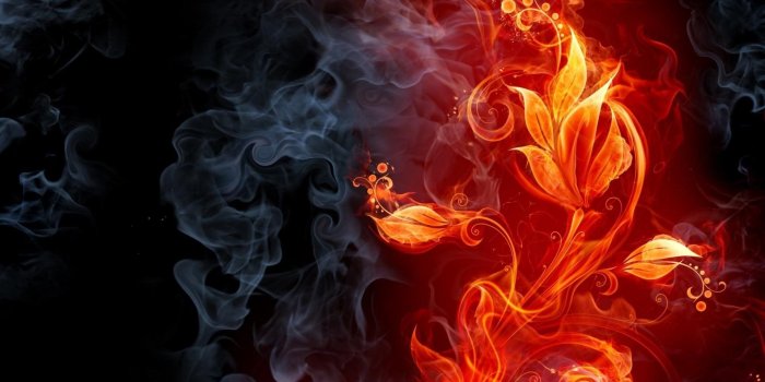 1920x1080 Abstract Wallpaper: Blue And Red Fire Phone Wallpapers For HD