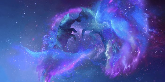 2560x1080 Wallpaper Wolves, Silhouettes, Stars, Galaxy, Universe - Galaxy