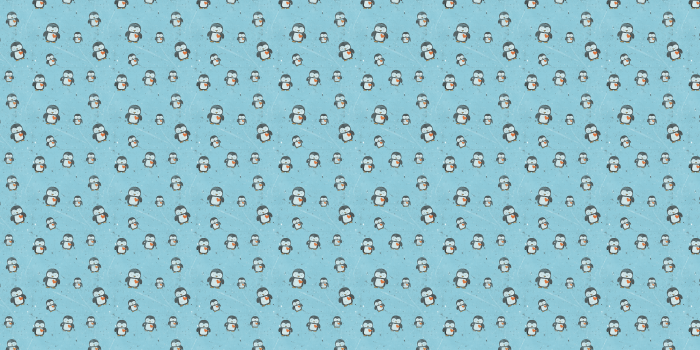 2560x1440 Christmas Penguin Desktop Wallpaper