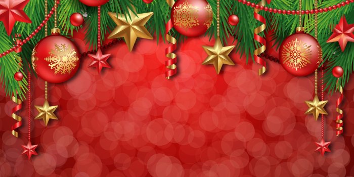 2560x1600 Christmas Decorations Illustration Desktop Wallpaper
