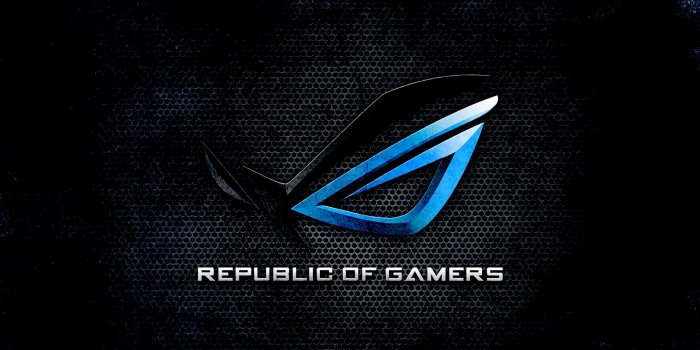 3200x1200 Asus ROG (Republic of Gamers) : Winter Themed Logo HD wallpaper