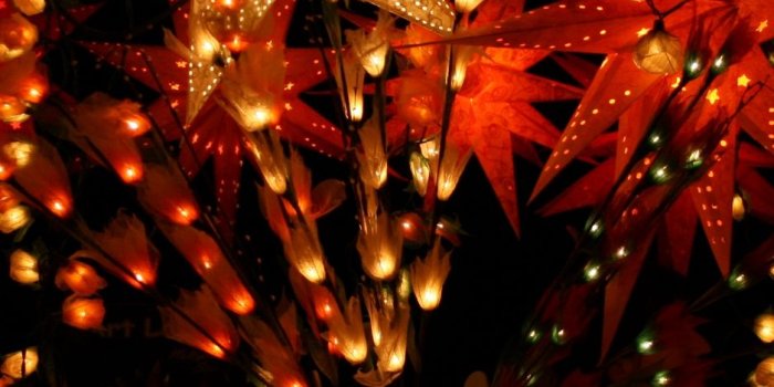 938x1668 Download wallpaper 938x1668 garlands, decoration, christmas, decor