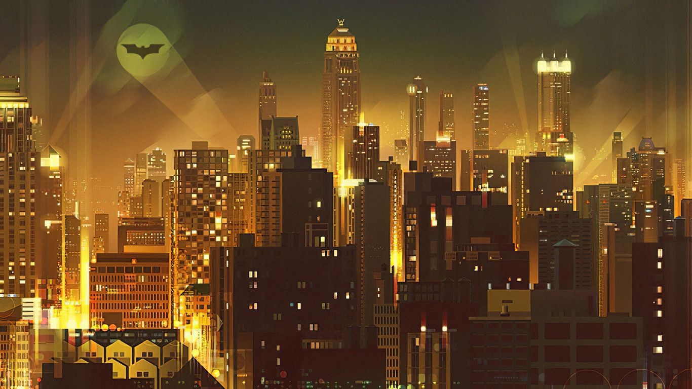 1366x768 1366x768 Gotham City Digital Art 4k 1366x768 Resolution HD 4k