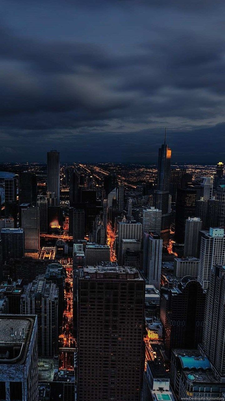 720x1280 Twilight In Gotham City. Cities Backgrounds For Mobile Devices