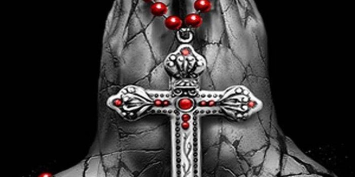 720x1280 Black, Red & White image by AmyJo | Cross wallpaper, Skull art