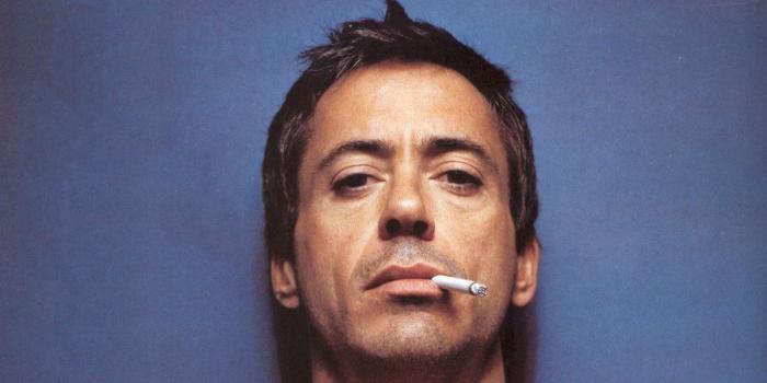 1920x1080 Robert Downey Jr. Doing Smoking Face Closeup N Blue Background