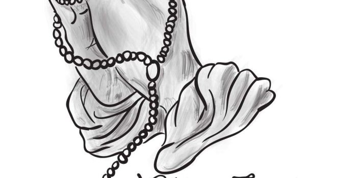 1016x1209 Praying Hands With Rosary Wallpapers