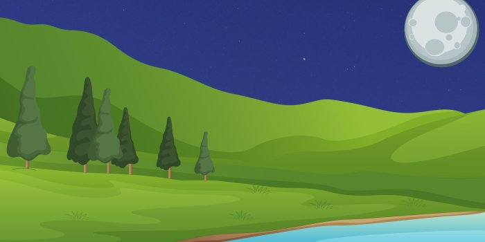 3840x2160 Flat Night Landscape 4K Wallpaper - Gnome-look.org