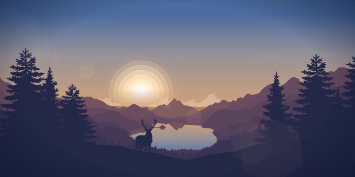 1280x720 Flat Forest Animated Wallpaper - mylivewallpapers.com