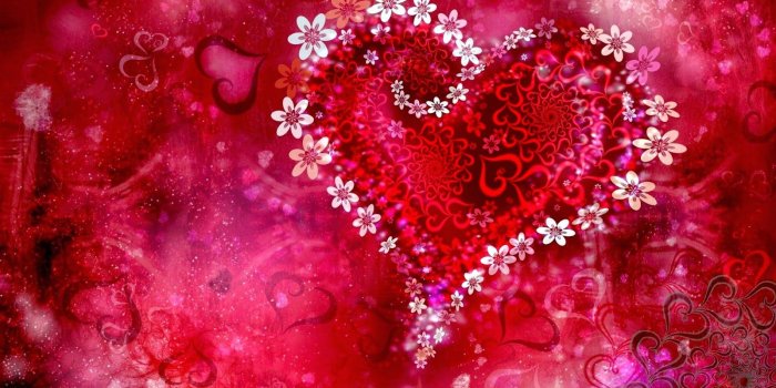 1600x1000 Romantic Love Heart Designs HD Cover Wallpaper