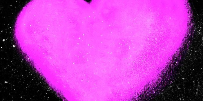 900x900 Pink Heart Digital Art by Kyna Studio