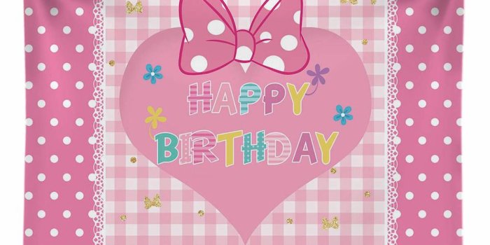 960x960 Allenjoy Pink Girl Party Wallpaper Bow Heart Dots Plaid Princess