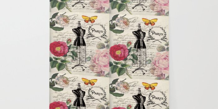 1500x1500 french country rose floral modern vintage dress mannequin paris