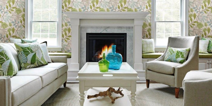 1600x1177 French Style Country Room Wallpaper Decor — Home Inspirations