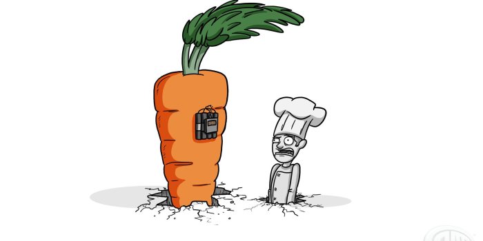 1920x1200 minimalistic, funny, carrots, chef brian :: Wallpapers