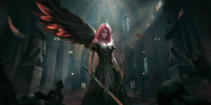 1920x977 Dark Angel Warrior Wallpaper and Background Image | 1920x977 | ID