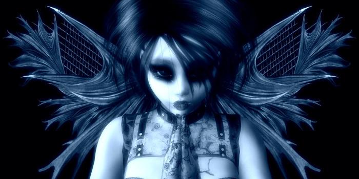 1400x1050 Free download Dark Angel Gothic Dark Leather Goth Anime Wallpaper