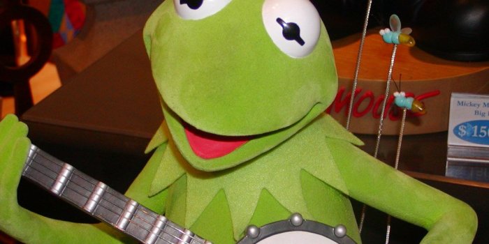 1024x768 Kermit the Frog | Strumming away on his banjo | Gary Burke