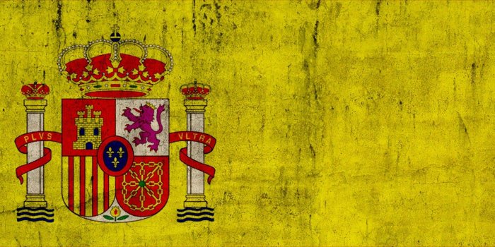 2560x800 Grunge Flag Of Spain Ultra HD Desktop Background Wallpaper for 4K