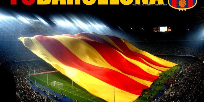 1024x768 Barcelona Spain Flag Wallpaper #7022310