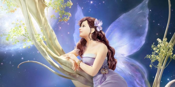 1920x1080 Download wallpaper 1920x1080 girl, fantasy, fairy, tree full hd