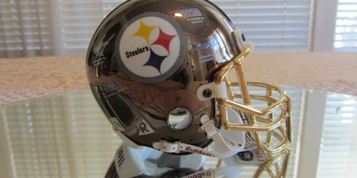 1600x900 Pittsburgh Steelers Super Bowl XL 40 Champions Black Riddell Mini