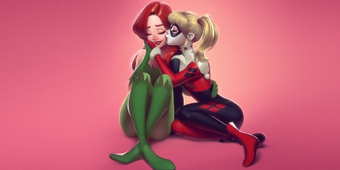 1920x1080 Download 1920x1080 wallpaper friends, poison ivy, harley quinn, dc