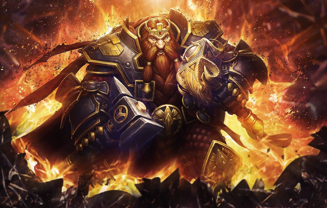 1332x850 Wallpaper WoW, World of Warcraft, Dwarf, Hearthstone: Heroes of