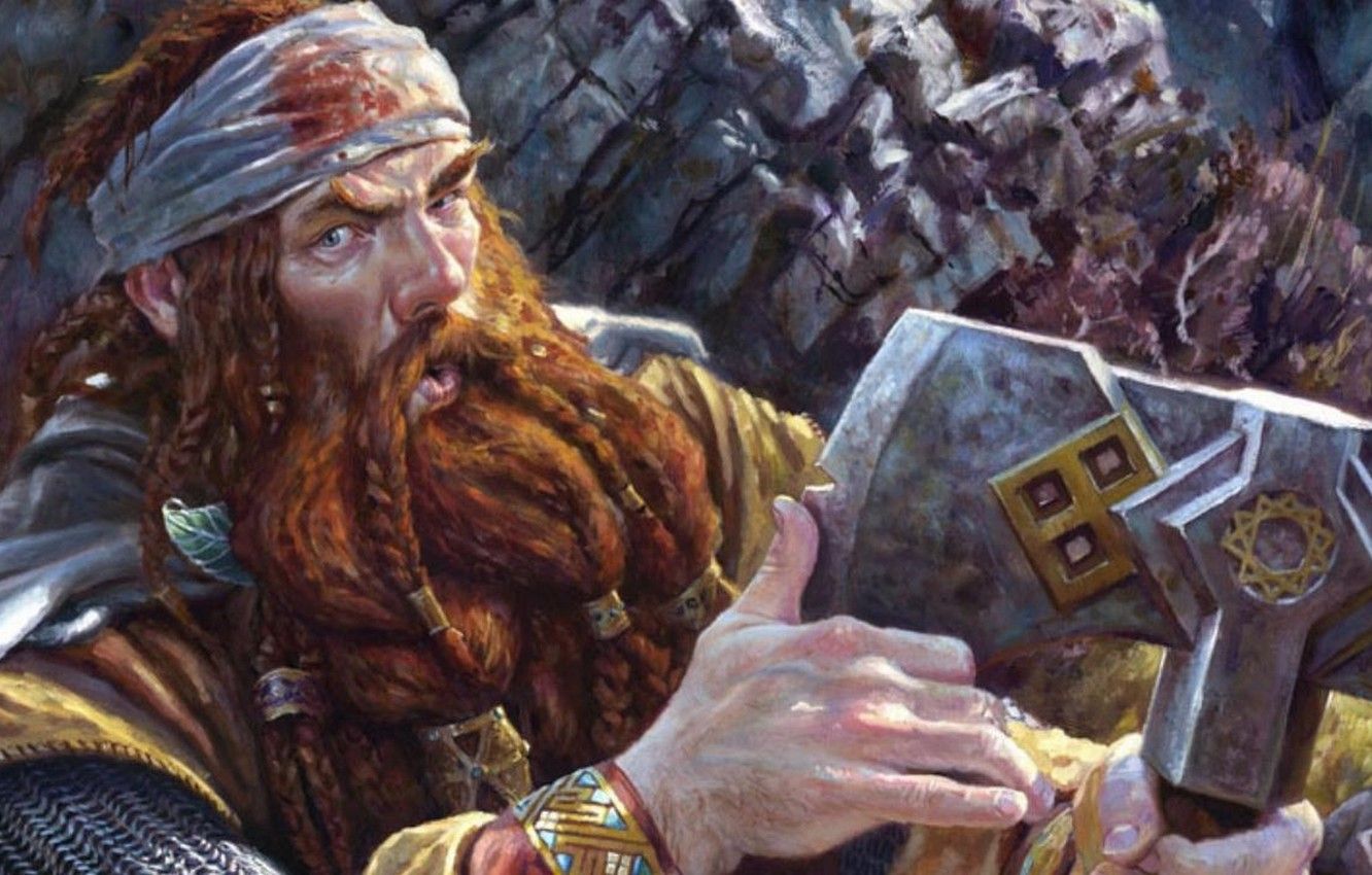 1332x850 Wallpaper fantasy, armor, axe, Art, dwarf images for desktop