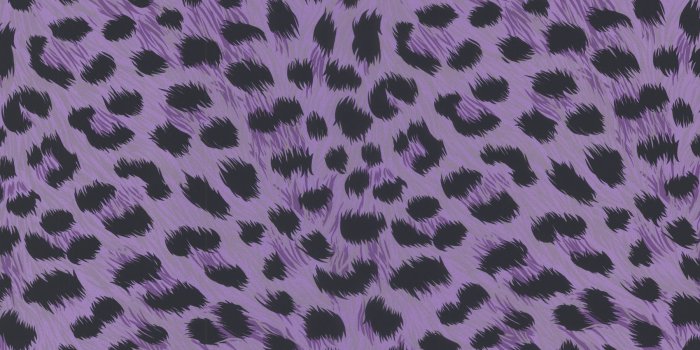 1800x1800 Brewster 443-90544 Purple Kitty Purry Purple Leopard Print