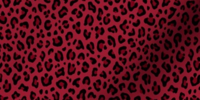 900x900 ☆ LEOPARD PRINT in DEEP RED ☆ Tiny Scale - Spoonflower