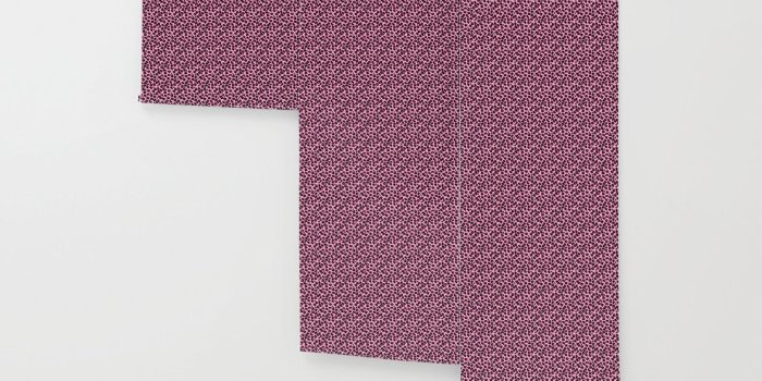 1500x1500 Cotton Candy Pink and Black Leopard Spots Animal Print Pattern