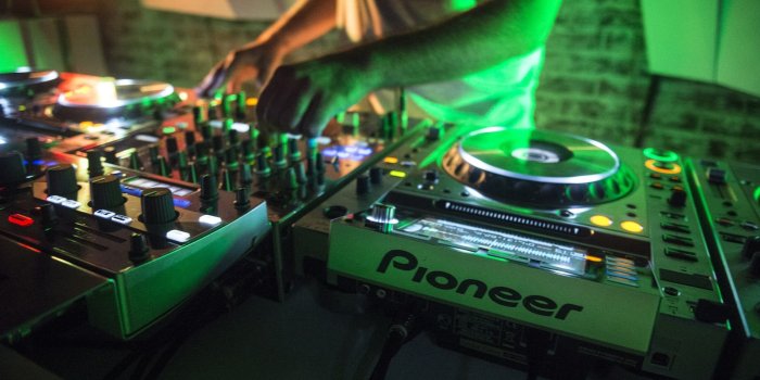 2302x1536 white and gray Pioneer DJ controller #turntables mixing consoles