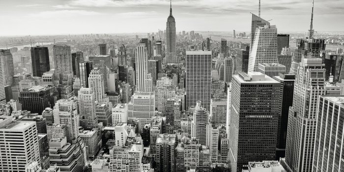 2560x1440 grayscale photography of New York city photo – Free Black-and