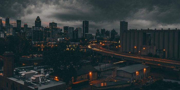 2560x1080 Download wallpaper 2560x1080 montreal, canada, night city dual