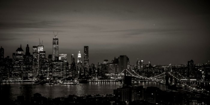 1284x721 New York City Black And White ❤ 4k Hd Desktop Wallpaper - Black