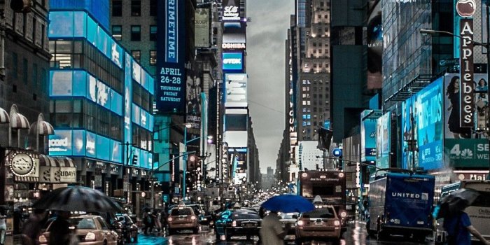 1080x1920 Blue night in New York City | iPhone Wallpaper