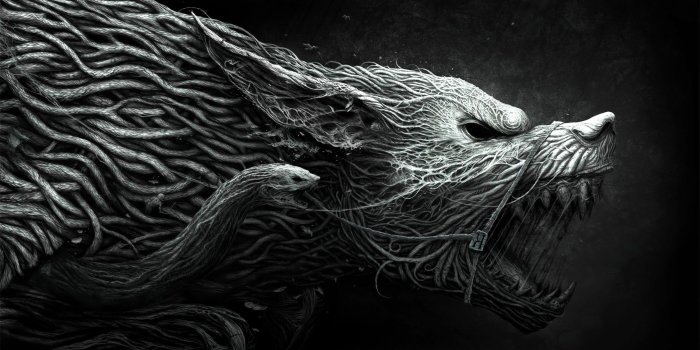 2880x1800 fantasy Art, Wolf Wallpapers HD / Desktop and Mobile Backgrounds