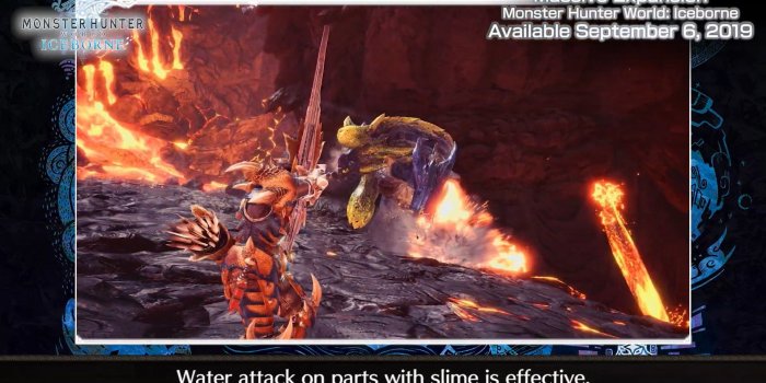 1920x1080 Monster Hunter World: Iceborne, unleashing slime with Brachydios