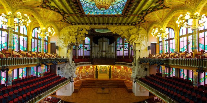 3840x2400 Man Made Palace Palaces Music Barcelona Spain HD Wallpaper