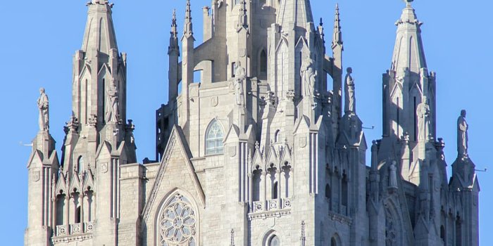910x1365 HD wallpaper: barcelona, tibidabo, spain, architecture, city