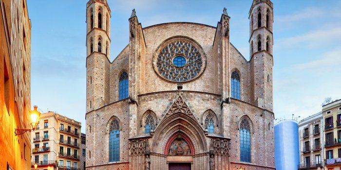6000x4865 Santa Maria Del Mar Church in Barcelona 5k Retina Ultra HD