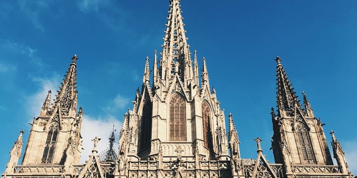 910x1213 HD wallpaper: barcelona, spain, cathedral of barcelona, gothic