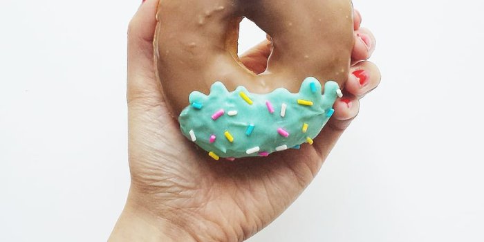 910x910 HD wallpaper: person holding rilakkuma doughnut, brown bear, donut