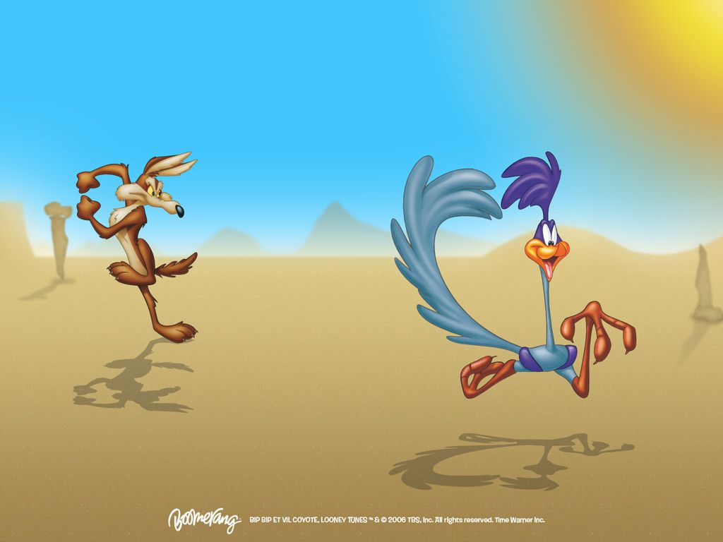 1024x768 Road Runner & Wile E. Coyote - Looney Tunes Wallpaper (5226561