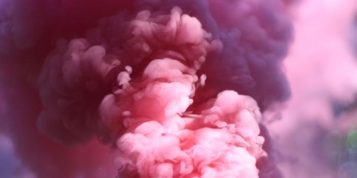 1366x768 Download wallpaper 1366x768 smoke, pink, shroud tablet, laptop hd